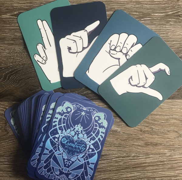 Full STEAM Ahead : 42 sign language handshape cards
