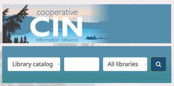 Example of what the search fields look like for the Cooperative Information Network when searching in our catalog.