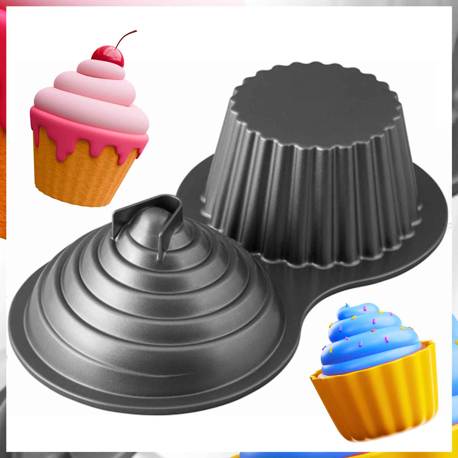 This link to the Library of Things Cupcake Pan catalog item will open in an external site and in a new tab or window
